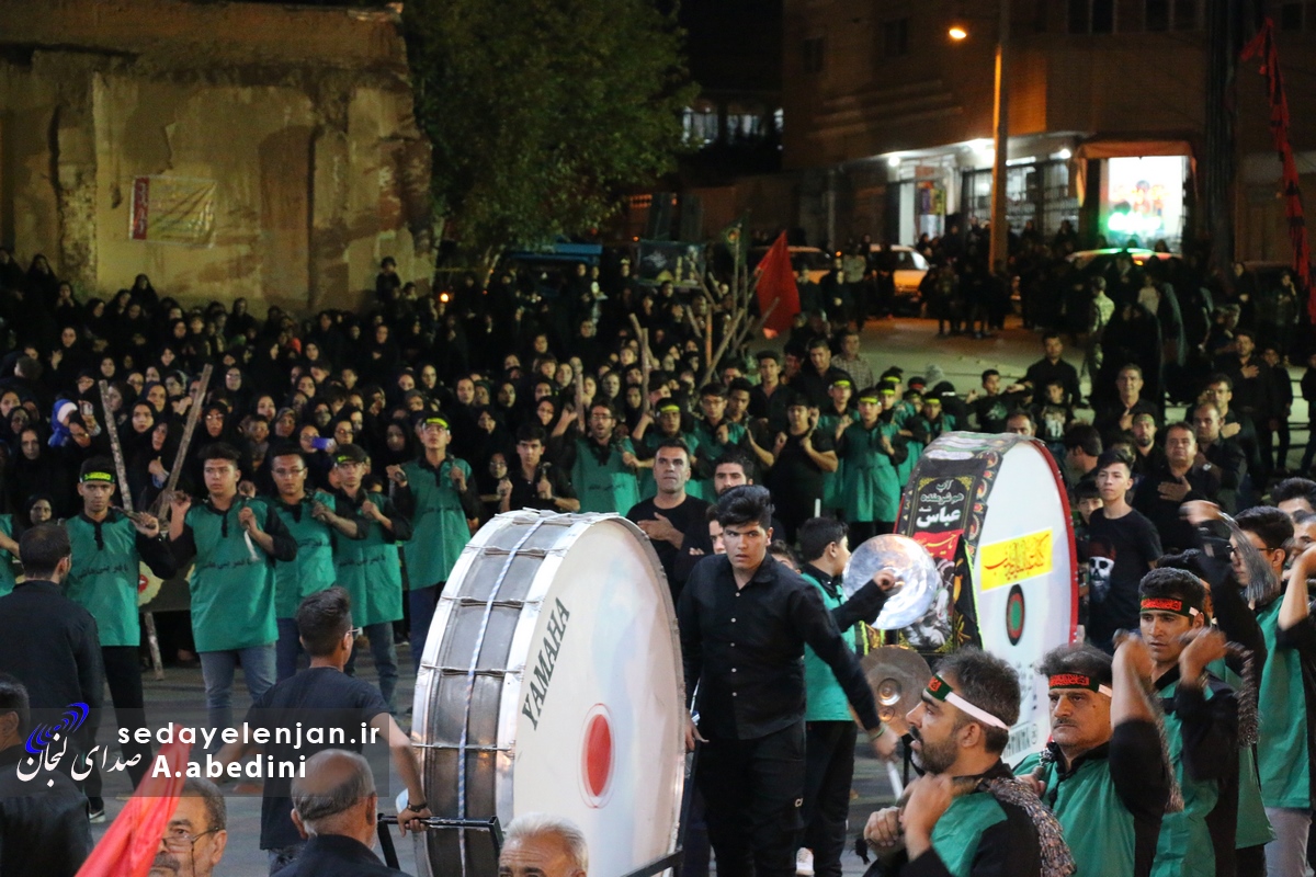 تجمع عزادارن حسینی چمگردان در شب هشتم محرم+ تصاویر | صدای لنجان